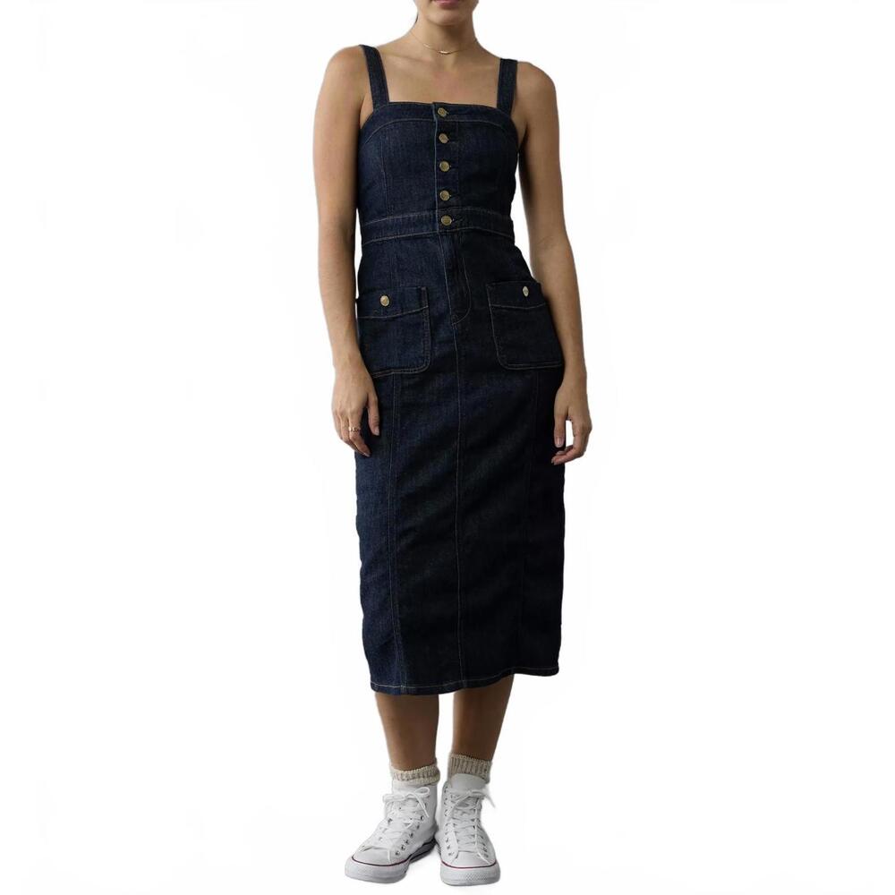 American Eagle Outfitters Dark Blue Midi Dress